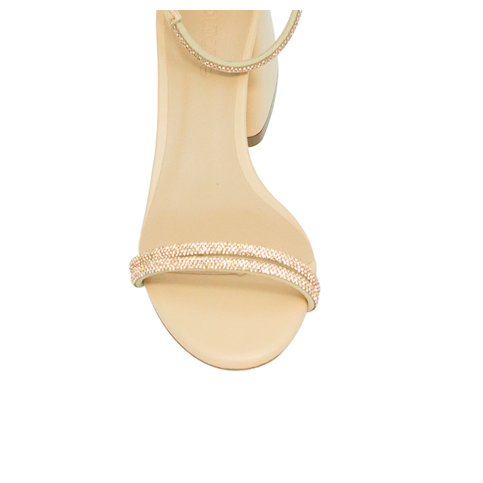 Sandálias Briana Low Nude