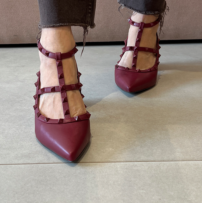 Scarpin Mona Low New Vinho