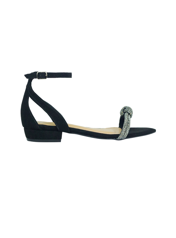 Rasteiras Flavia Flat Preto