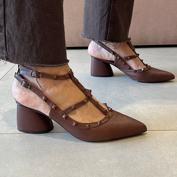 Scarpin Mona Low New Marrom