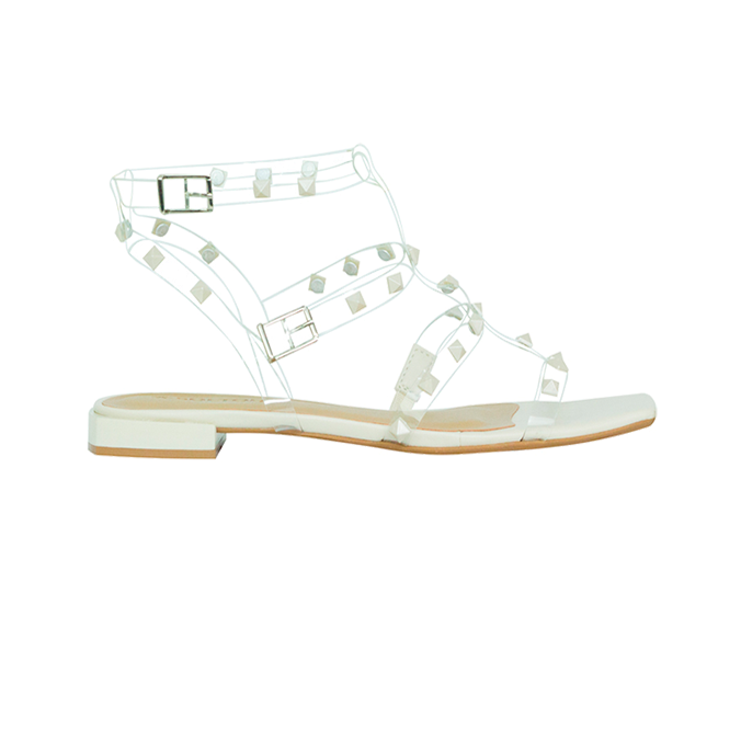 Rasteiras Tabatha Flat Off White