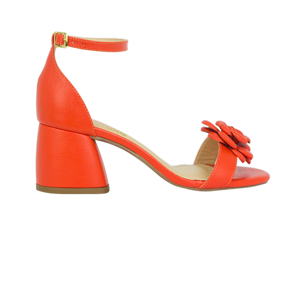 Sandálias Connie Low Coral