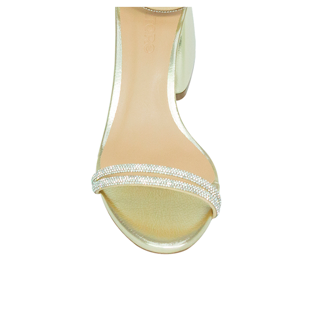 Sandálias Briana Low Dourado