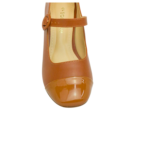 Scarpin Heloisa Low Whisky