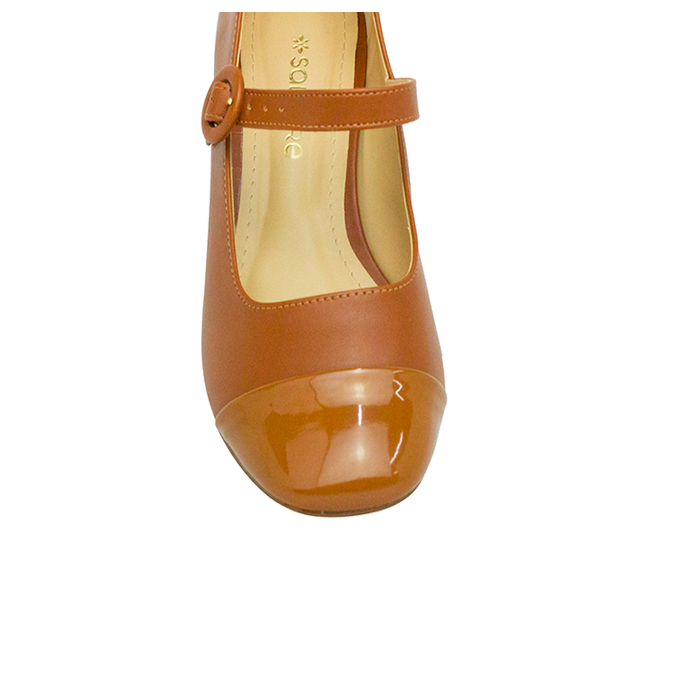 Scarpin Heloisa Low Whisky
