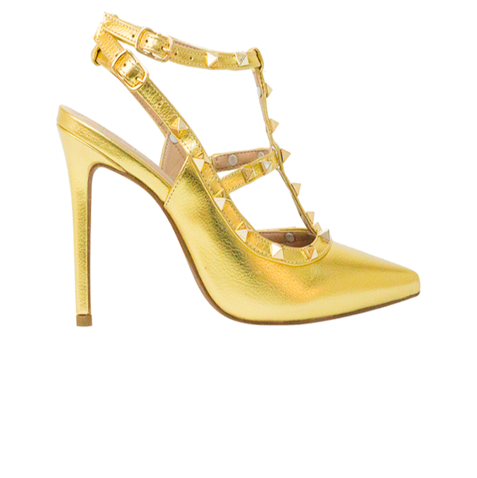 Scarpin Mona High Mt Dourado