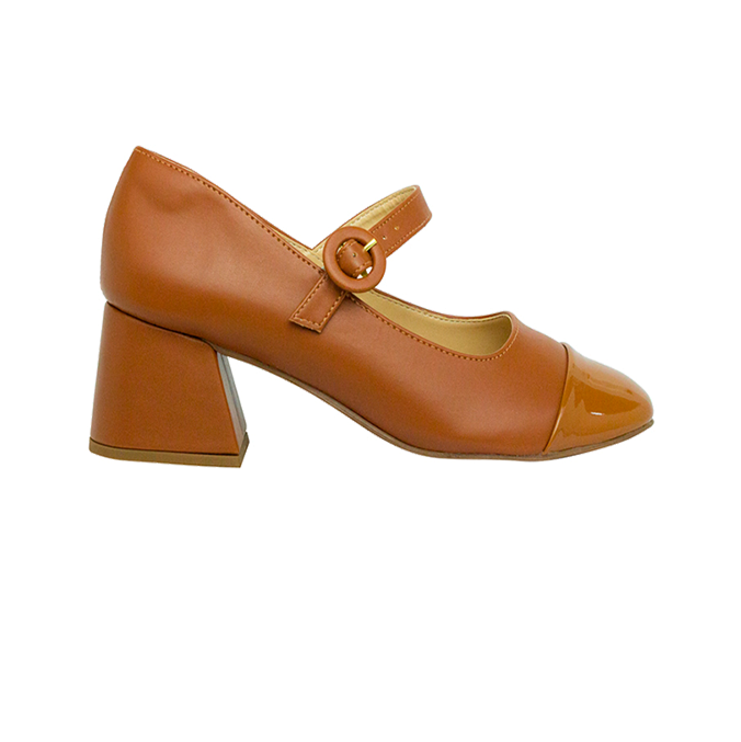 Scarpin Heloisa Low Whisky