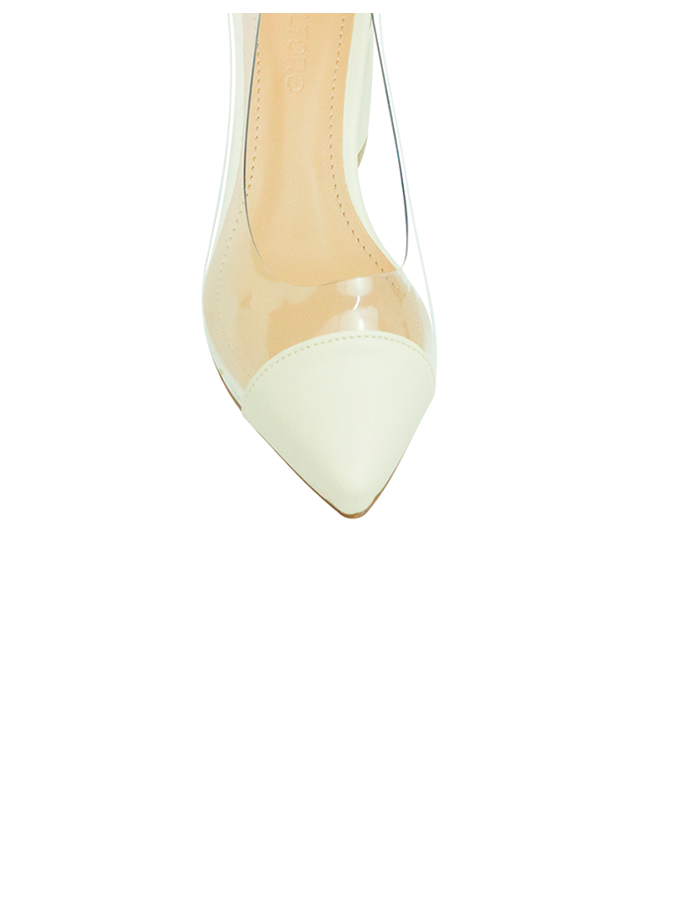 Scarpin Alice Off White