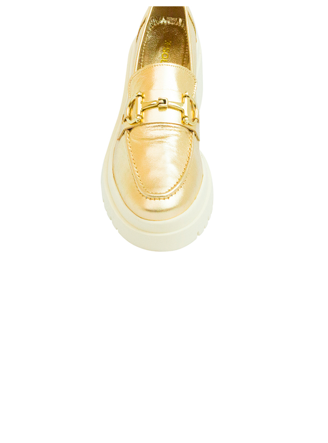 Mocassim Amora Bridao Dourado