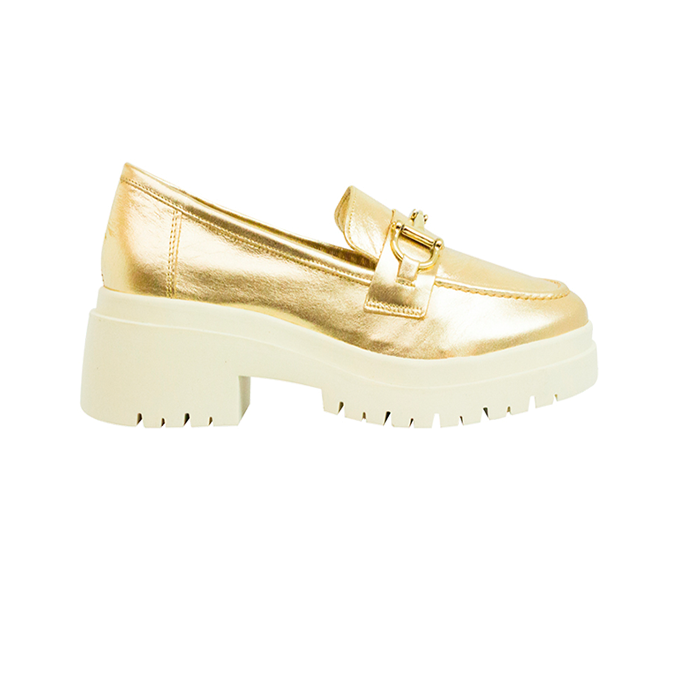 Mocassim Amora Bridao Dourado