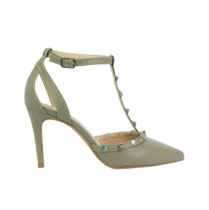 Scarpin Selena 8 Cinza