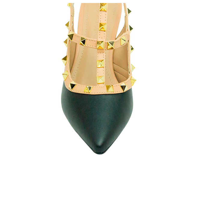 Scarpin Mona 5 Preto/nude