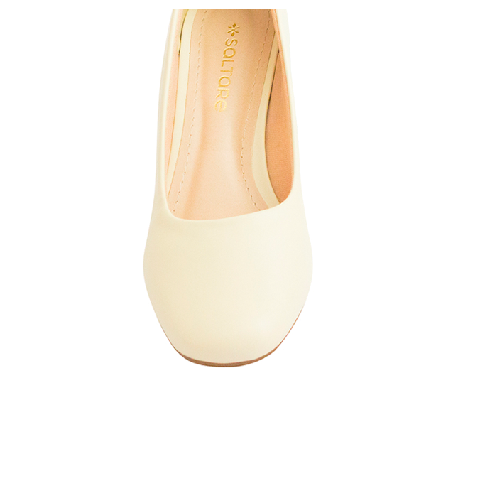 Scarpin Loren Bloco Creme