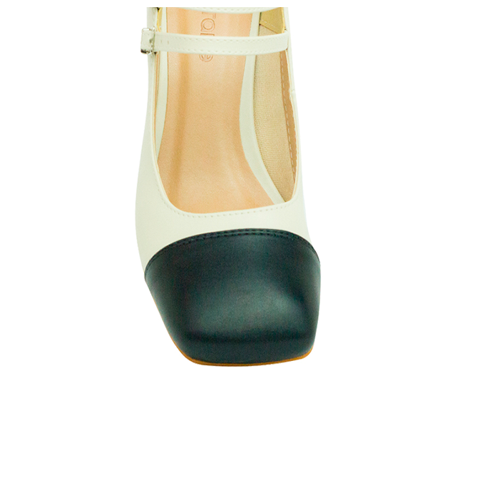 Scarpin Aurea New Off White