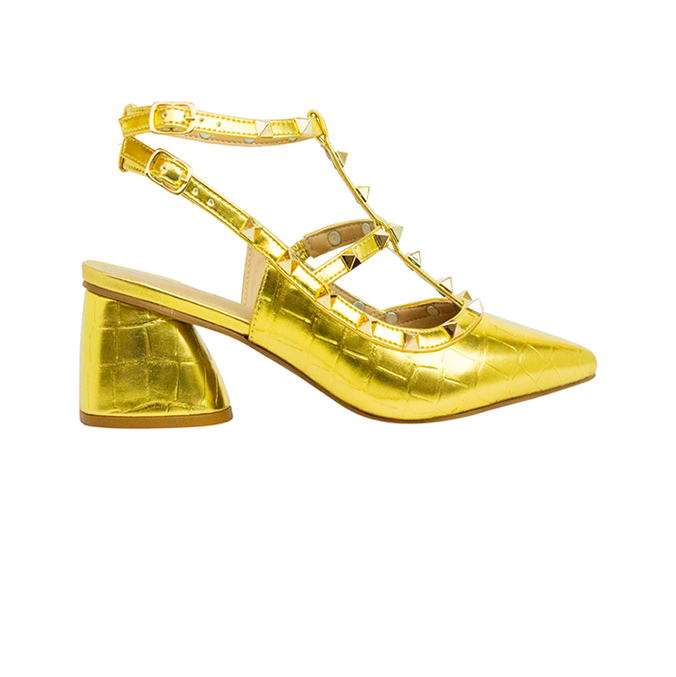 Scarpin Mona Low Dourado