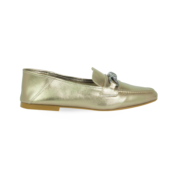 Mocassim Laila Prata Velho