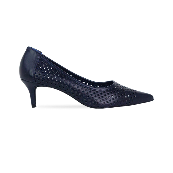 Scarpin Emma Azul com Vazados – Charme em cada detalhe