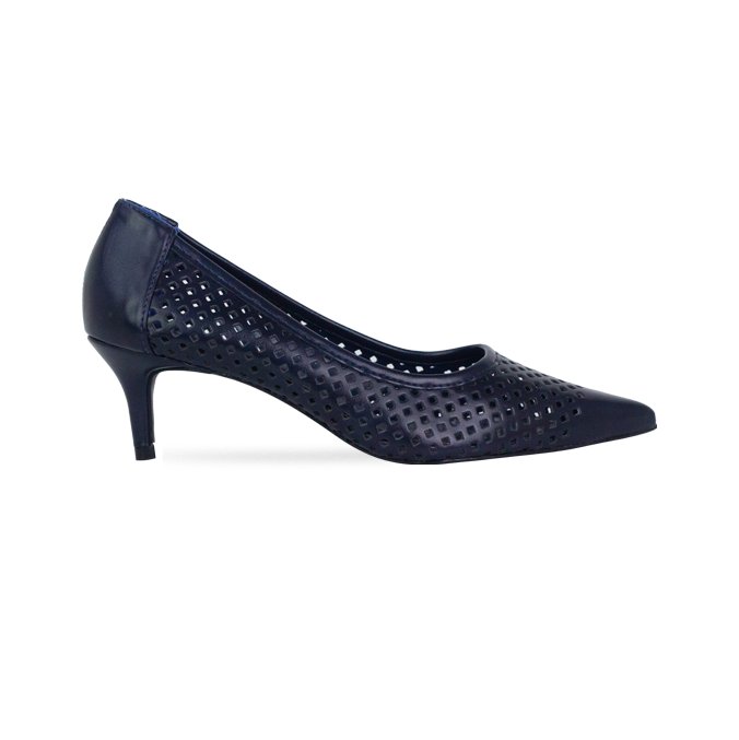 Scarpin Emma Azul com Vazados – Charme em cada detalhe