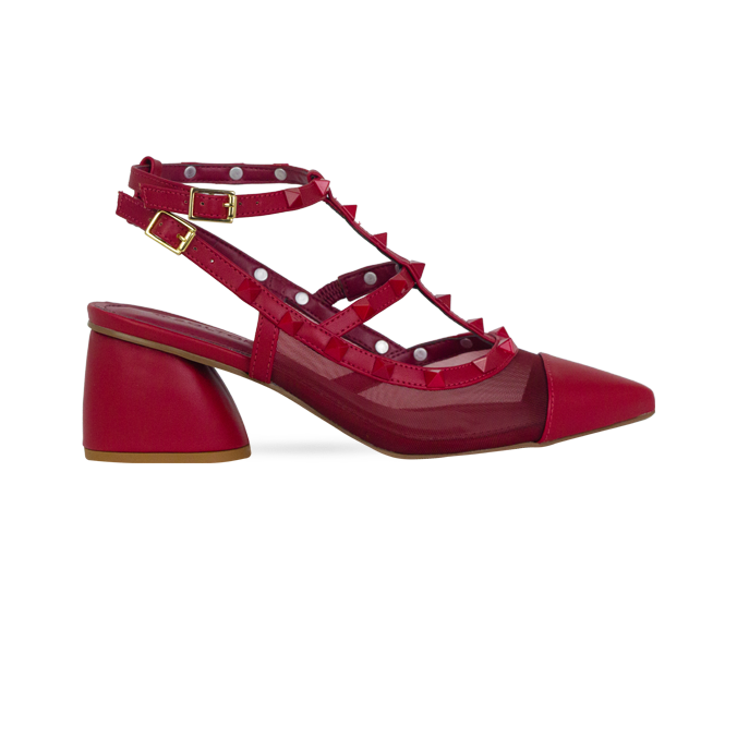 Scarpin Gabi Low Vermelho