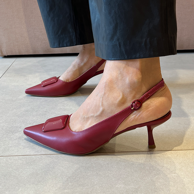 Scarpin Fatima High Vinho