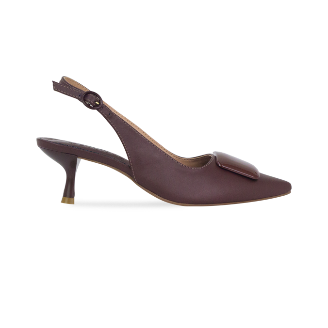Scarpin Fatima High Marrom