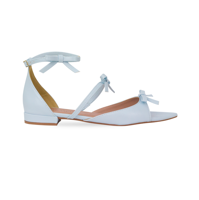 Rasteira Lili Flat Azul