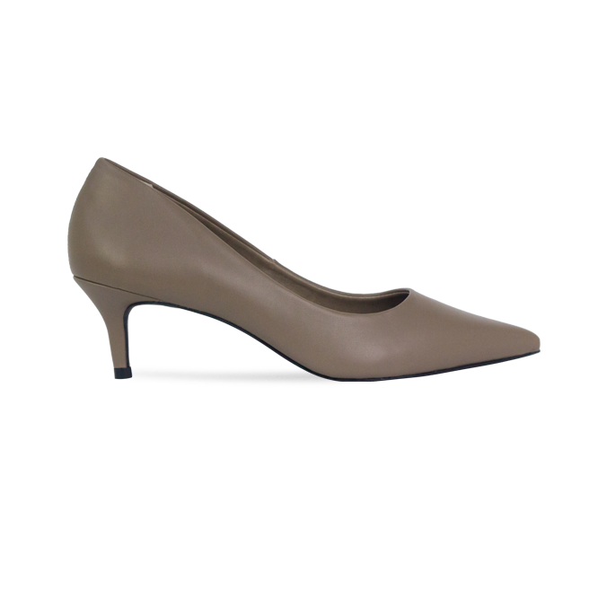 Scarpin Luna Cinza com Forro Monocromático