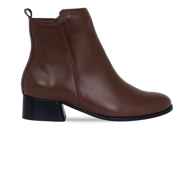 Botas Louvre Marrom com Cano Médio e Salto 4cm