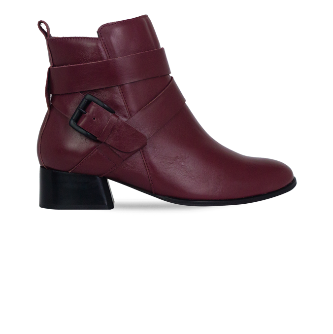 Botas Dillay Vinho Cano Médio e Salto 4cm