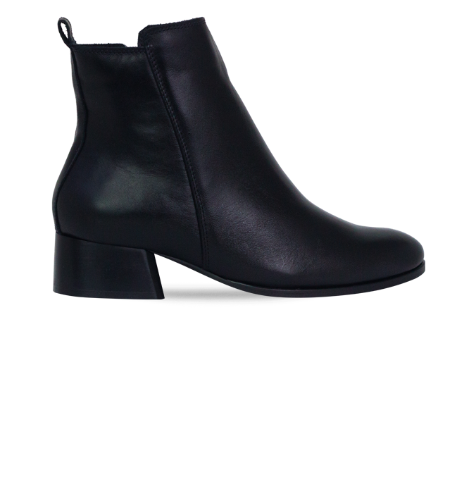 Botas Louvre Preto com Cano Médio e Salto 4cm