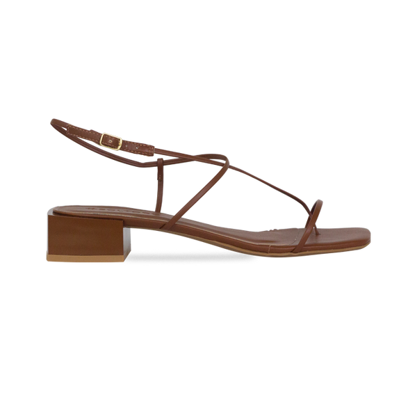 Sandálias Taina Marrom – Design Clean, Elegância Máxima