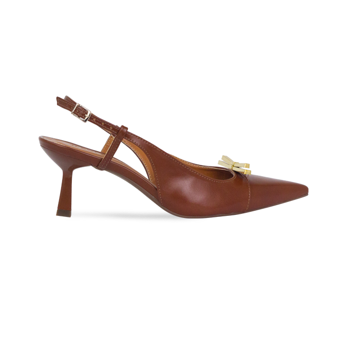 Scarpin Babi Whisky salto de 6cm e Laço Metálico