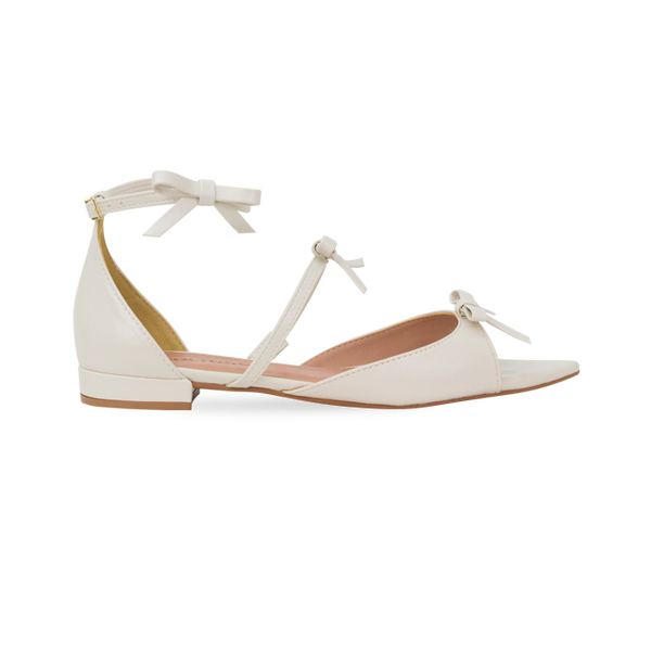 Rasteira Lili Flat Off White