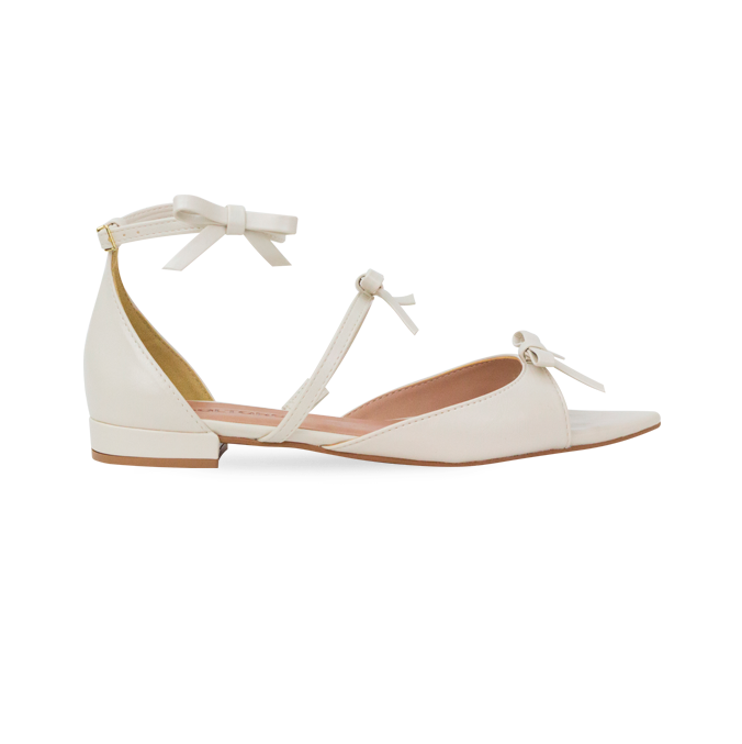 Rasteira Lili Flat Off White