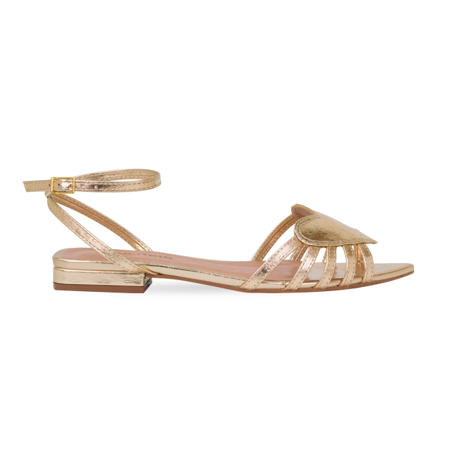 Rasteira Dixie Flat Dourado