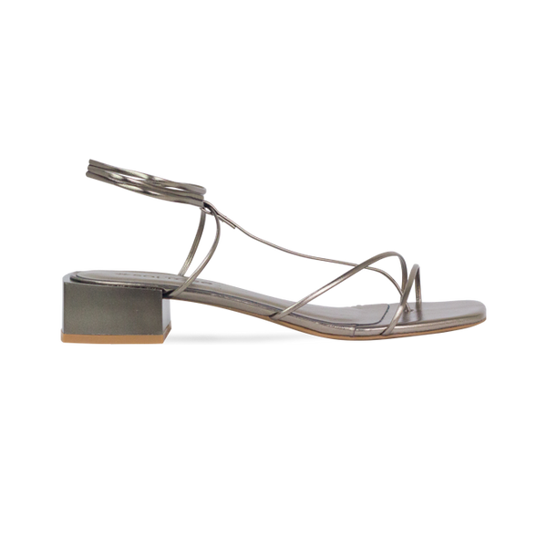 Sandálias Amber Low Prata Velho