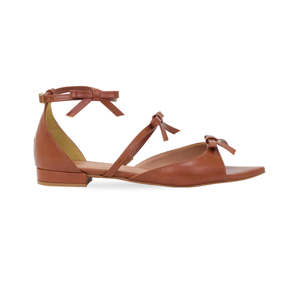 Rasteira Lili Flat Whisky