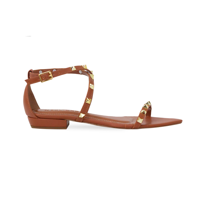 Rasteira Brenda Flat Whisky