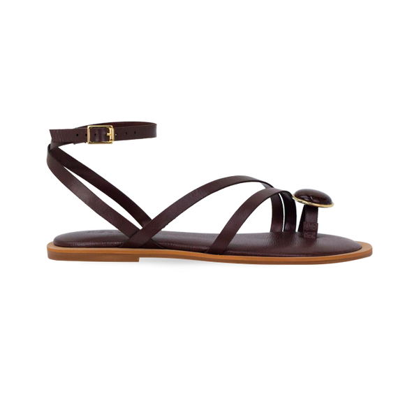 Rasteira Kira Marrom