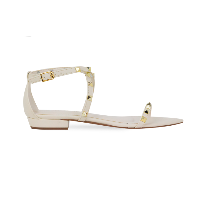 Rasteira Brenda Flat Off White