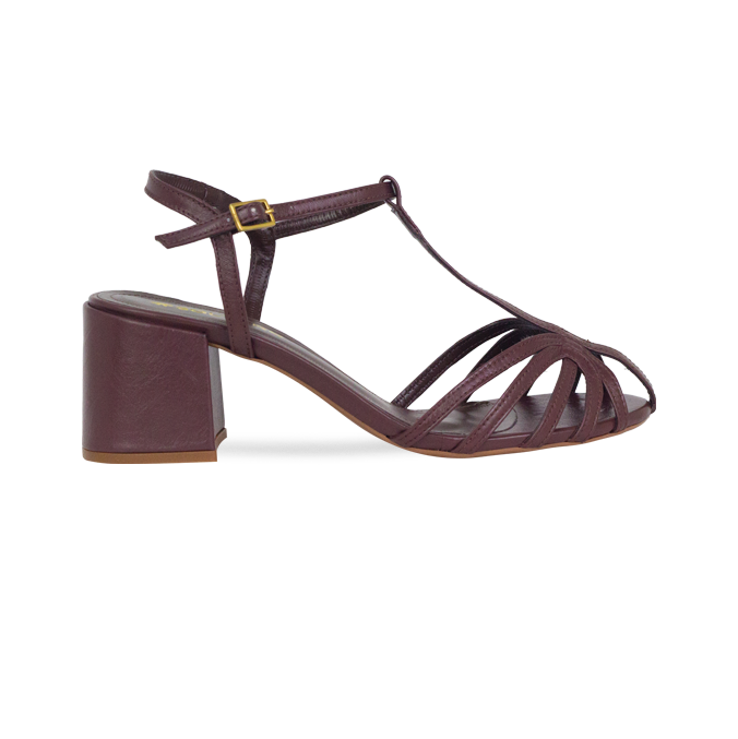 Sandália Tarsia New Marrom