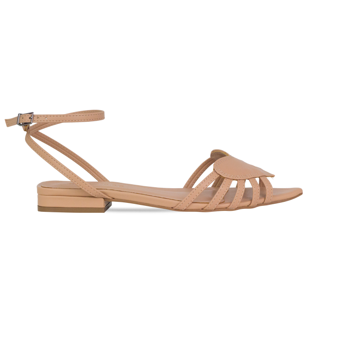 Rasteiras Dixie Flat Nude