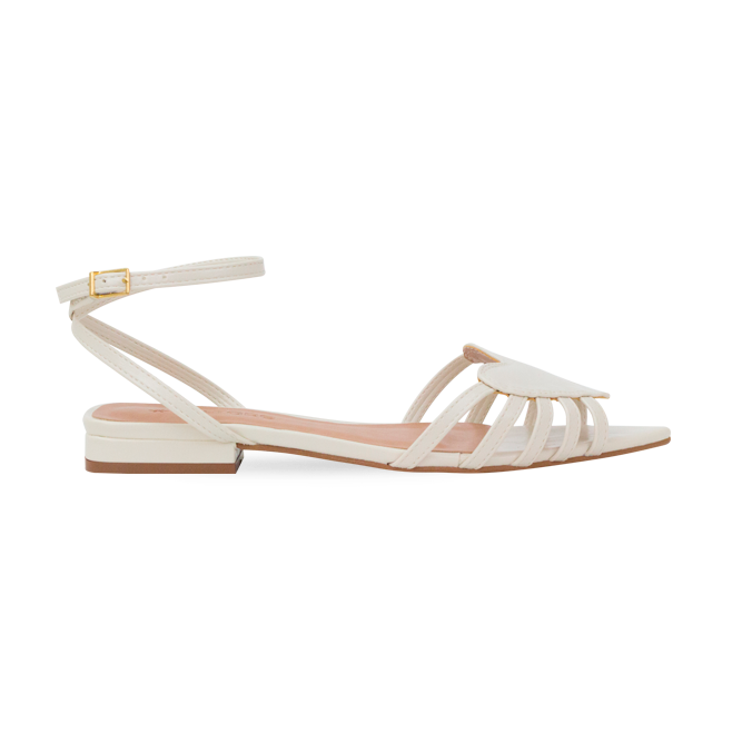 Rasteira Dixie Flat Off White