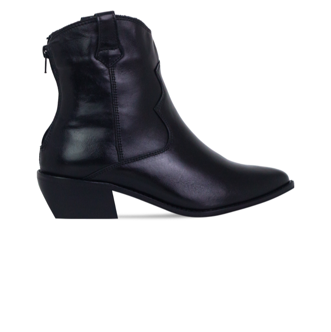Bota Camila Preto – Couro Premium e Design Western