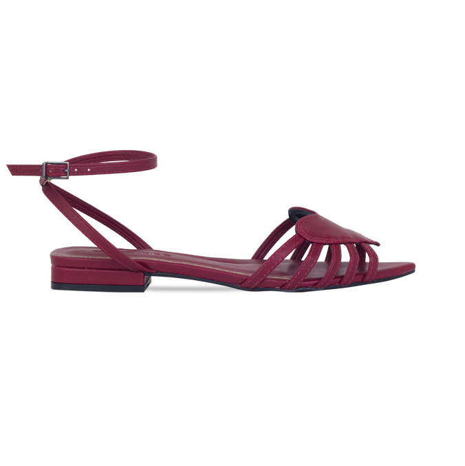 Rasteiras Dixie Flat Vinho