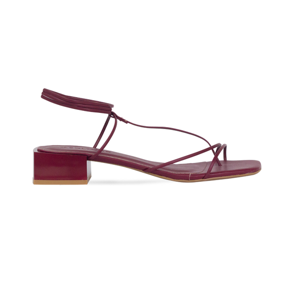 Sandálias Amber Low Vinho
