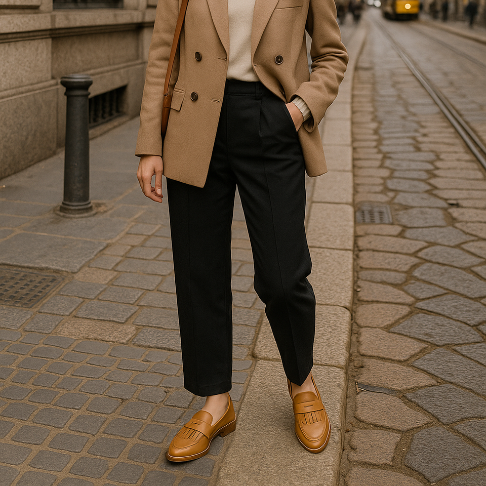 Mocassim Maura Caramelo: Detalhe em Franja e Couro Premium para o Inverno