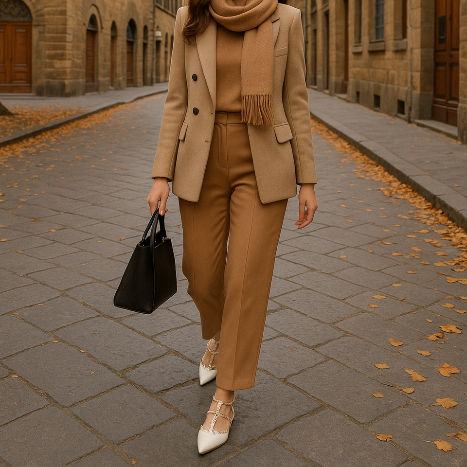 Sapatilhas Mona Flat Off White: Toque de Estilo com Pirâmides