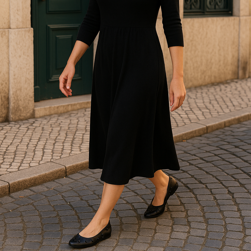 Sapatilhas Ruth Sap Preto com Esferas Metalizadas