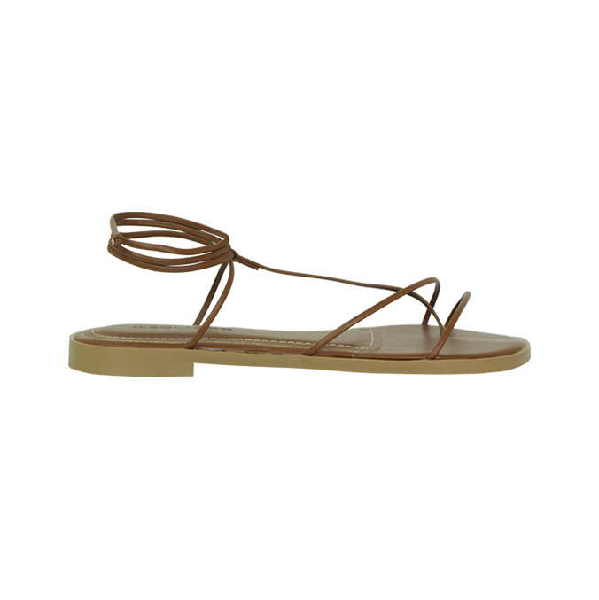 Rasteiras Amber Flat Marrom